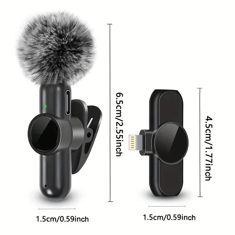 New Wireless Lavalier Microphone – Portable Audio & Video Recording Mic for iPhone, Android, Camera & Live Streaming