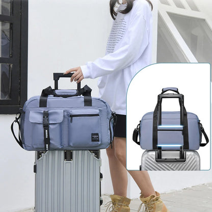 Large Fitness Bag Sports Handbag Women Dry Wet Shoes Pocket Single Shoulder Crossbody Swimming Yoga Gym Travel Backpack Duffel