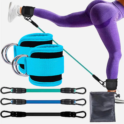 Resistance Bands Set Ankle Straps Adjustable Foot Support Padded Cuff Ankle Weight Leg Training Brace Yoga Sport Gym Equipment