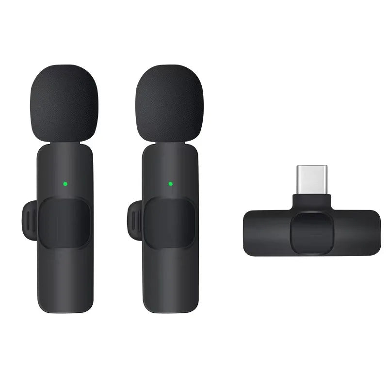 2.4G Wireless Lavalier Microphone – Portable Mini Mic for iPhone, Android, Live Streaming & Gaming