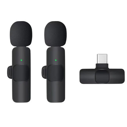 2.4G Wireless Lavalier Microphone – Portable Mini Mic for iPhone, Android, Live Streaming & Gaming