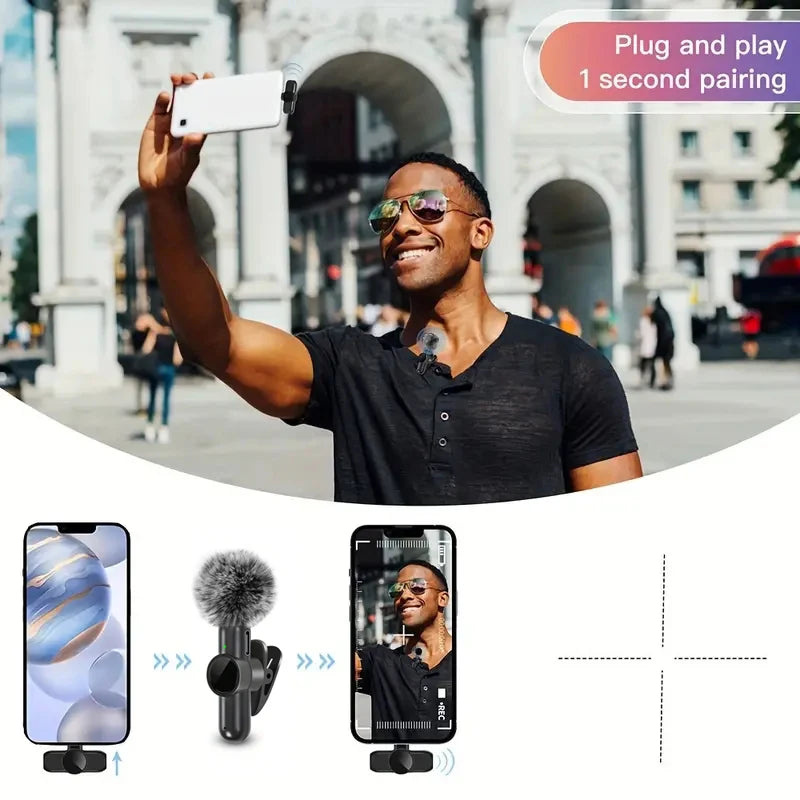 New Wireless Lavalier Microphone – Portable Audio & Video Recording Mic for iPhone, Android, Camera & Live Streaming