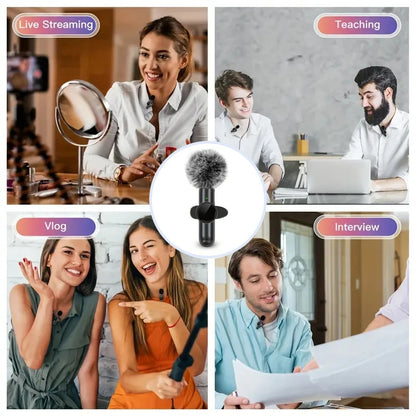 New Wireless Lavalier Microphone – Portable Audio & Video Recording Mic for iPhone, Android, Camera & Live Streaming