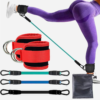 Resistance Bands Set Ankle Straps Adjustable Foot Support Padded Cuff Ankle Weight Leg Training Brace Yoga Sport Gym Equipment