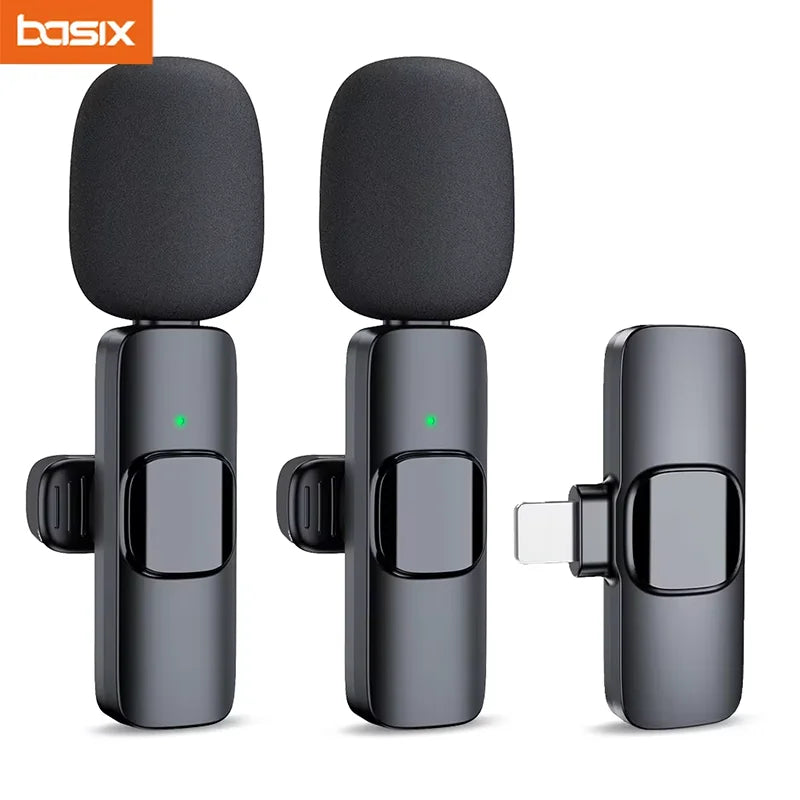 2.4G Wireless Lavalier Microphone – Portable Mini Mic for iPhone, Android, Live Streaming & Gaming